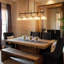 5 - Light Black/Gold Kitchen Island Pendant