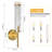 Modern Tube Check Glass Wall Sconces 2-Pack-2010471198