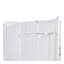 Grand lit escamotable mural avec placard, blanc