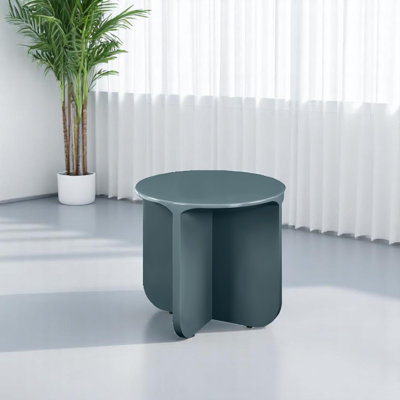 Boughner Lamond End Table, Compact, Versatile Size, Striking High-Gloss Finish, Durable MDF Construction