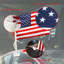 American Car Flags Polyester 11 x 19 in. Flag