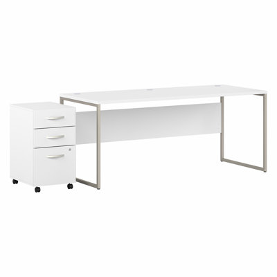Bureau et piédestal mobile à 3 tiroirs