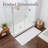 Lavish Home Reversible Long Bath Mat, White, 60” x 24”-1907602534
