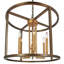 West Palm 6 - Light Lantern Drum Chandelier