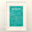 Carte de la ville de Glasgow, impression à l'encre-1196083854-1196083851