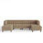 6 Seater Corduroy Sectional-202249683