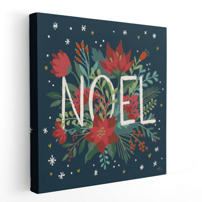 «Christmas Bloom VII», reproduction d'art sur toile, H 24 po x l 24 po
