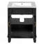 Meuble-lavabo de salle de bain avec lavabo supérieur, armoire de rangement moderne avec 2 portes à fermeture douce et tablette réglable-461506284