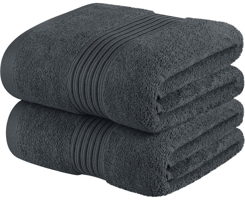 Mashon Cotton Bath Sheet 90x160, Charcoal