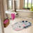 Cute Cat Shape Non-Slip Underside Bath Rug-168476210