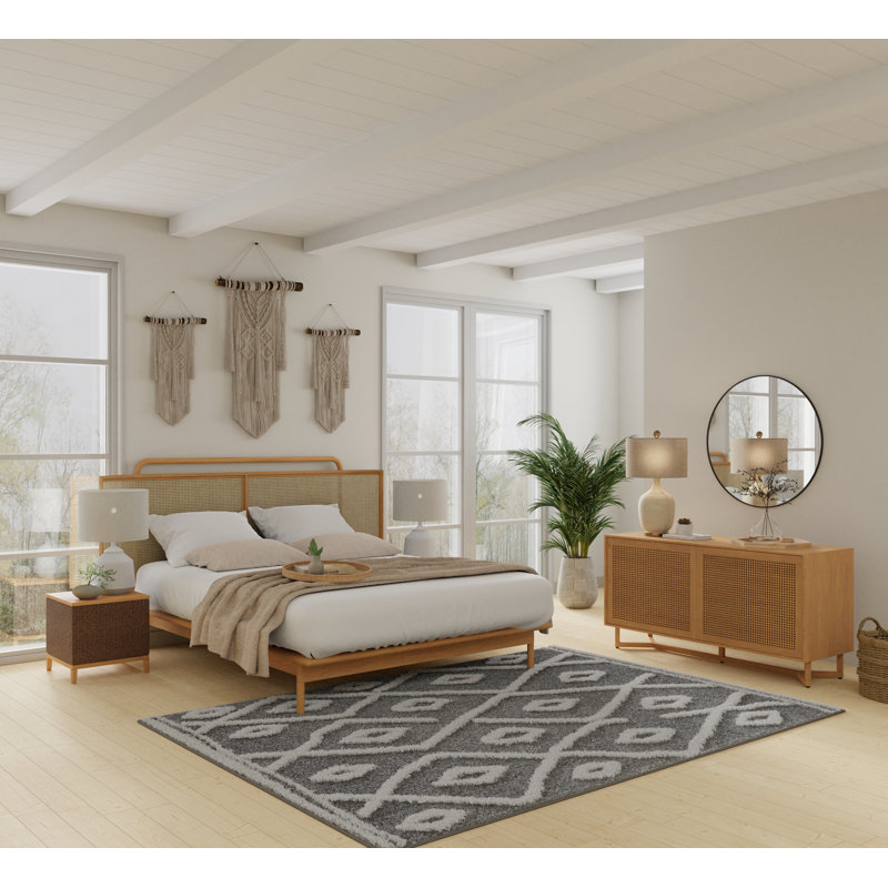 Kimorra Performance Geometric Indoor Rug, Rectangle 9'10" x 12'10"