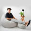 rucomfy Beanbags Slouchbag Large Corduroy Bean Bag Chair - Adult Bean Bag with Filling - Home Furniture Seating for Living Room or Bedroom - Machine Washable - 80 x 110cm-320588513-320588508