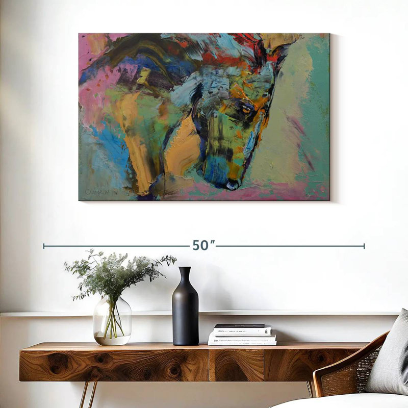 Bramter Painterly Horse, H 26 po x l 39 po
