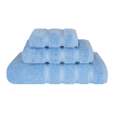 Darcelle 3-Piece 100% Cotton Bath Towel Set