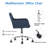 Elliana 360 Degree Swivel Task Chair with Ergonomic Design, Height Adjustable For Bedroom, Office-2142142504