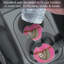 Sous-verre rose pour voiture