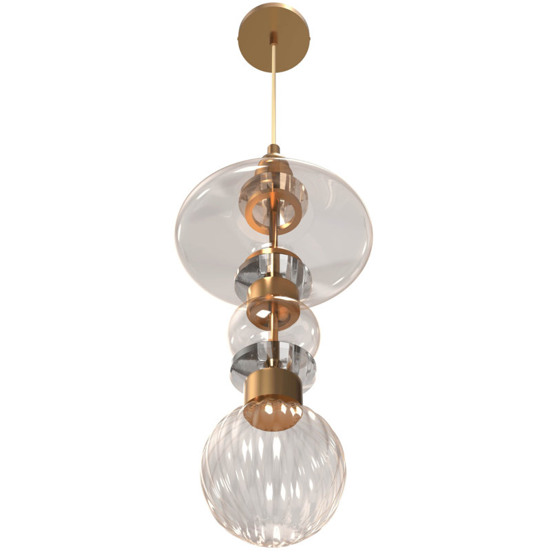 Avra Glass And Metal Pendant