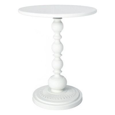 Retro matte round bedside table