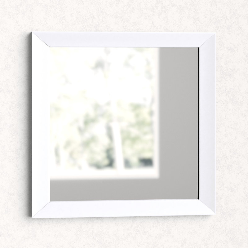 Miroir d'appoint Miami, blanc, 18 po, 18 po