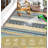 9 x 12 ft Plastic Yellow Green Gray White Rectangular Area Rug Bohemia for Beach Front Porches Patio Picnic RV Camping Garage-1833588946-1833588945