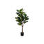 Arbre artificiel 47 po Stacy, 51 feuilles de soie avec pot noir Stacy