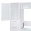 Lit escamotable double avec placard et tiroirs