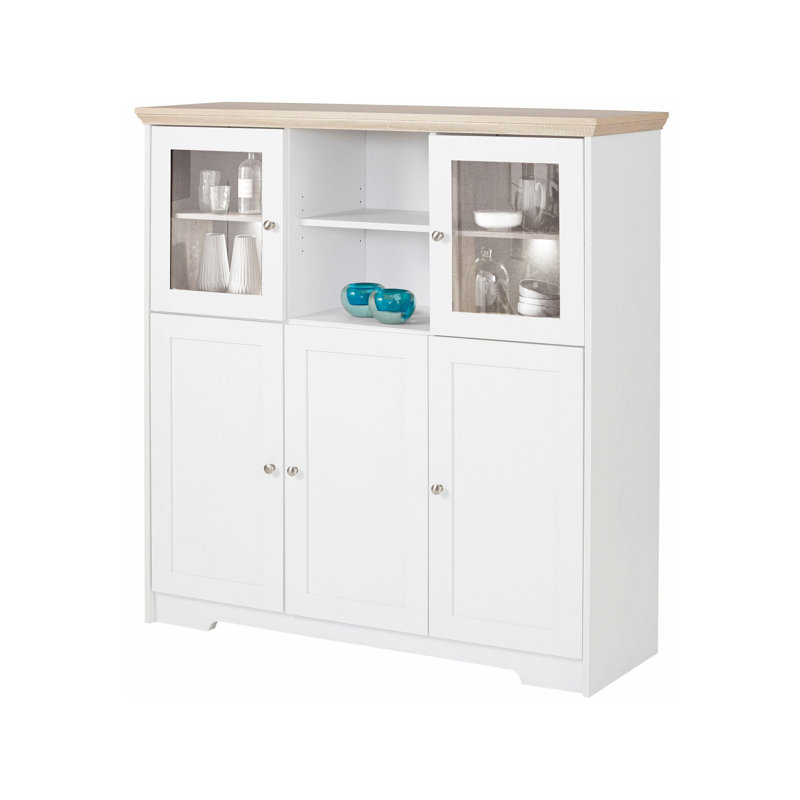 Plevna 120cm Sideboard, White/Oak