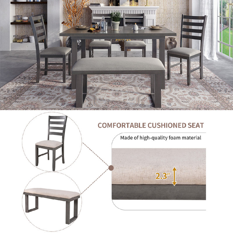 6 - Person Double Pedestal Dining Set