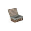 14" Wicker Picnic Hamper Basket with Lining-102477677
