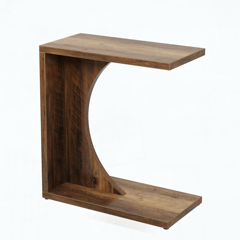 End Table, C-Shaped Nightstand, Side Table For Indoor