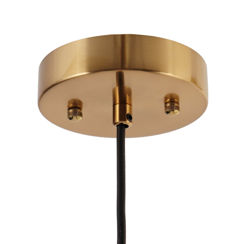 Grand luminaire suspendu en verre texturé à dôme 1 lumière Meya, Verre à eau