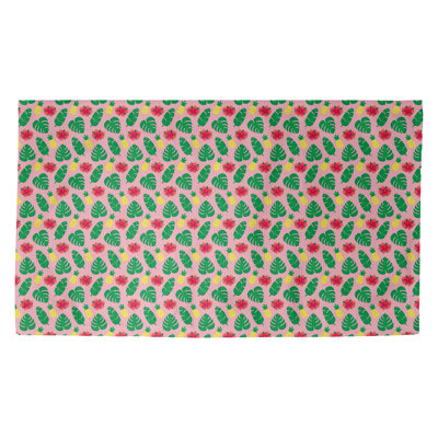 Tapis rose/vert tropical Avicia