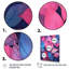 «Pink Blue Leafs Harmony III», reproduction sur toile-137898584-137898585