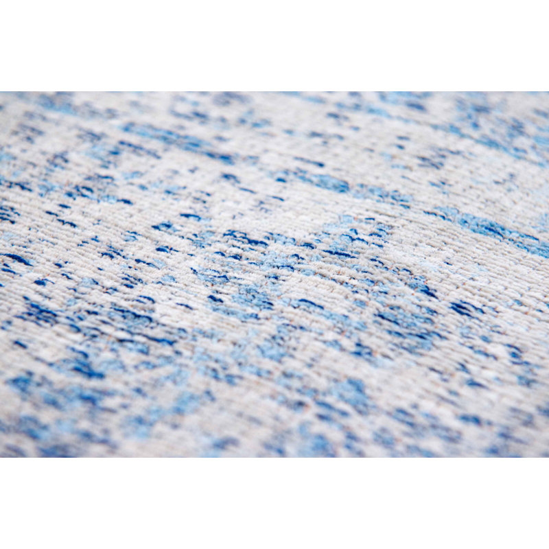 Machine Woven Blue Indoor Rug, Rectangle 280cm x 360cm