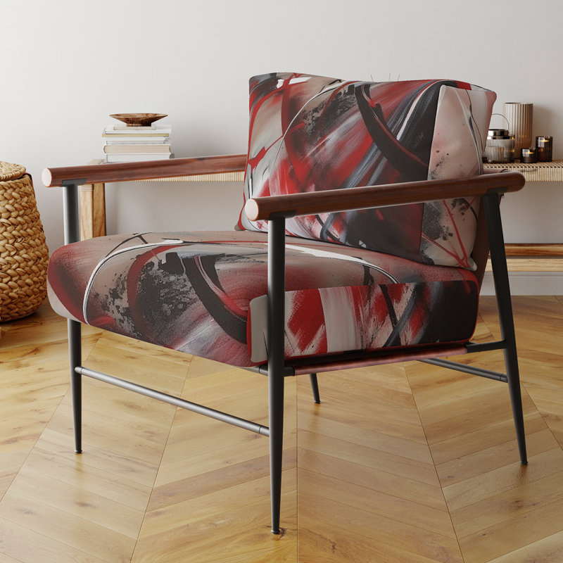 Fauteuil d'appoint Curci - Fractals, Noir, noir, noir, noir