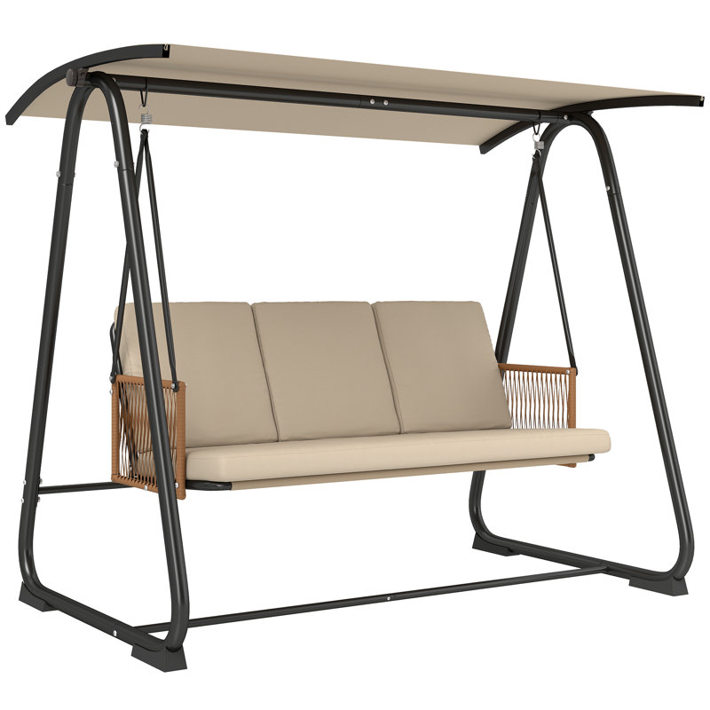 3 Person Porch Swing with Canopy