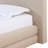 Viski Upholstered Platform Bed In Brun Boucle-100964992