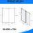 70"H Shower Door With 5/16" 8Mm  Thick Tempered Glass, Double Side Easy Clean Coat, Finished And Buffer - Corrosion Stainless Steel, Adjustable Width, Smooth Operation 56 60 Inches Wide Sliding 8Mm