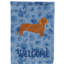 Caniche en polyester à 2 côtés 40 x 28 po standard welcome drapeau maison-957493177