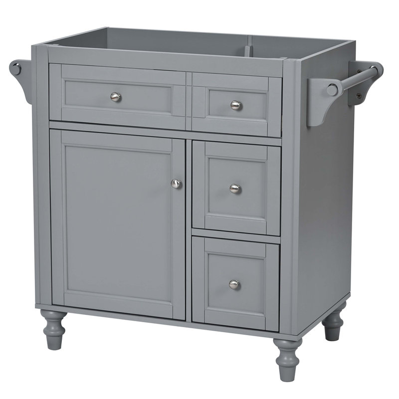Meuble-lavabo de 30 po sans lavabo supérieur, Gris