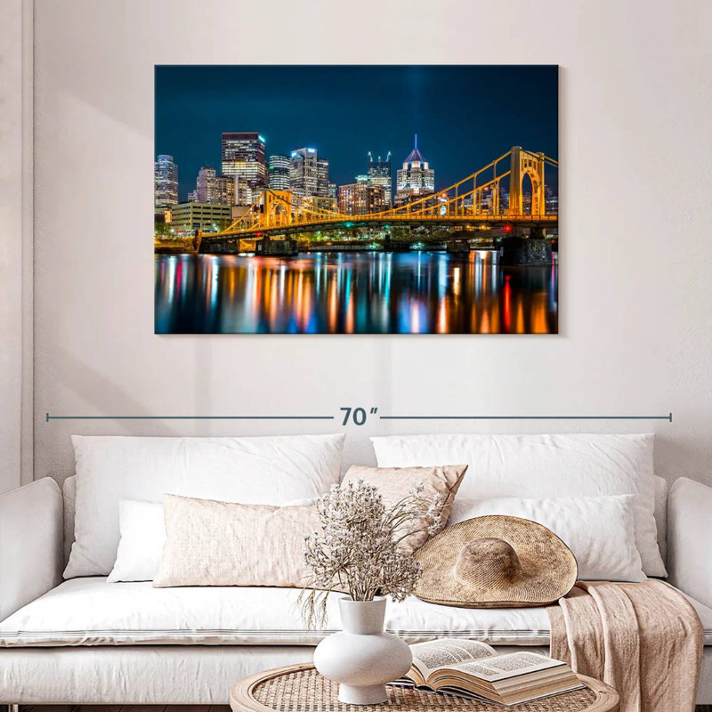 Lilie Rachel Carson Bridge la nuit, H 30 po x l 45 po