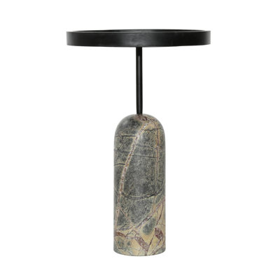 Saul Wood End Table, Green