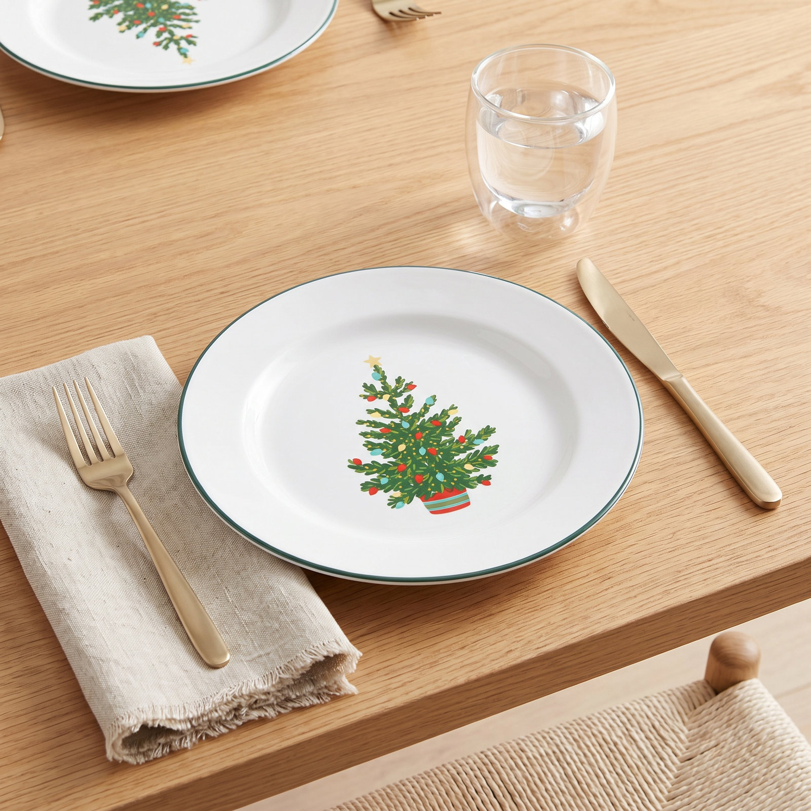 Christmas Tree 8" Salad Plate