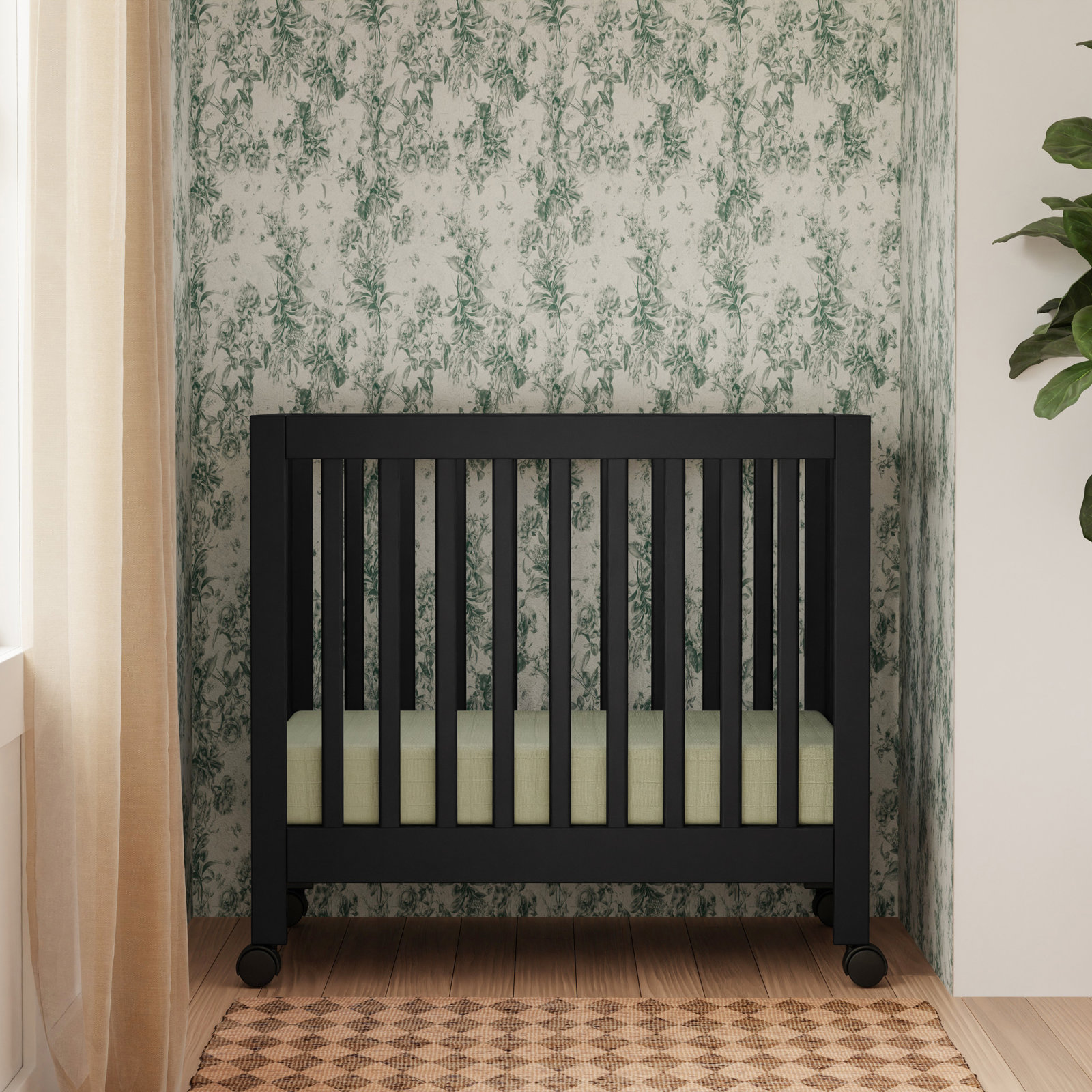 Origami Mini Portable Crib, Black