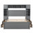 Practical Queen Bed With Built-In Cabinet, Shelf And Socket Facilities - Gray Marvelous Arrangement-1303345230