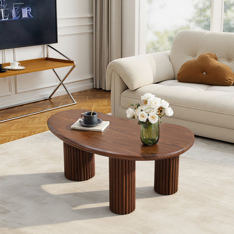 39.37" Cloud Coffee Table, Walnut