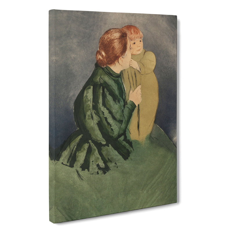 Mother And Child Vol.5 by Mary Cassatt - Wrapped Canvas Painting, 60cm H x 40cm W x 3cm D