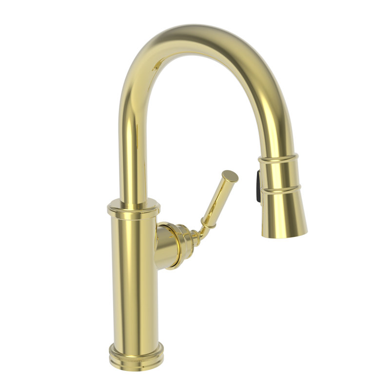 Taft Single Handle Pull Down Bar Faucet, Forever Brass (PVD)