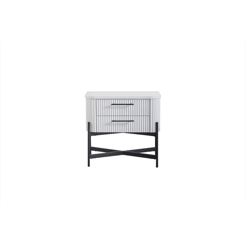 Eastville 2-Drawer Nightstand, White