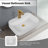 Bothwa Home Rectangular Countertop Ceramic Wash Basin (White Finish) CUPC Certified